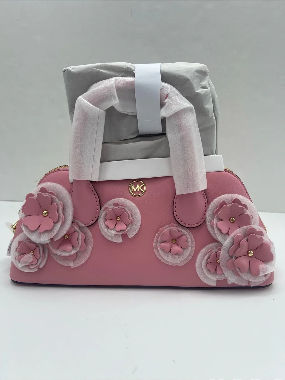 MICHAEL KORS Petra Small Floral Embellished Crossbody Bag Carnation  NWT